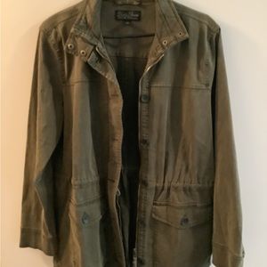 LUCKY BRAND Cargo/Utility Jacket in Olive Night